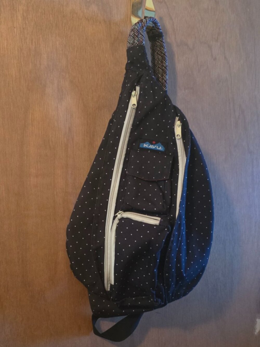 KAVU Polka Dot Rope Sling Backpack Crossbody